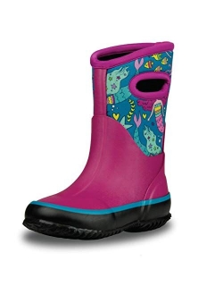 Insulating All Weather MudBoots for Toddlers and Kids - Warm Neoprene Boots for Snow, Rain, and Muck