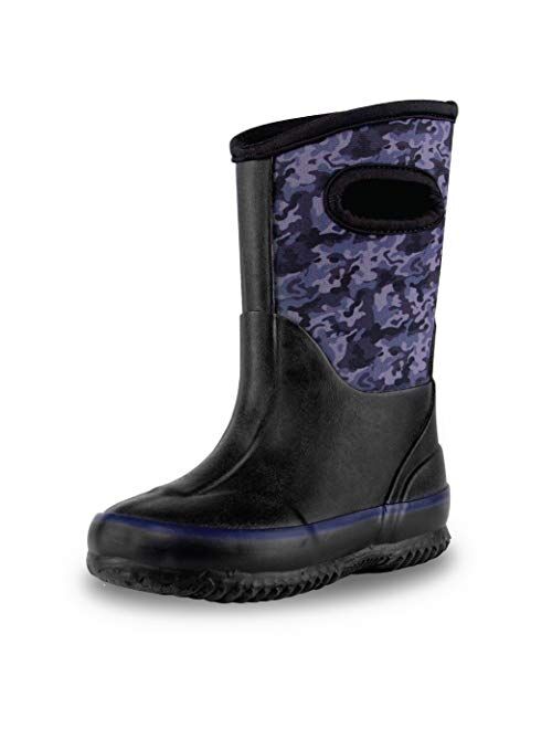 LONECONE Insulating All Weather MudBoots for Toddlers and Kids - Warm Neoprene Boots for Snow, Rain, and Muck