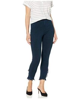 Lyssé Women's Fringe Tulip Hem Denim