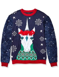 Men's Ugly Christmas Sweater Unicorn