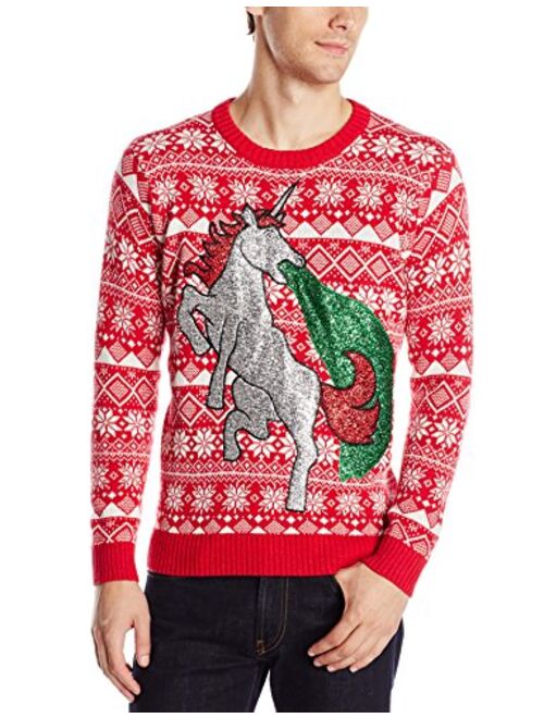 Blizzard Bay Men's Ugly Christmas Sweater Unicorn