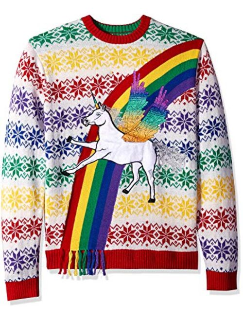 Blizzard Bay Men's Ugly Christmas Sweater Unicorn