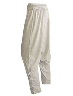 Men's Ankle Banded Pants Medieval Viking Navigator Trousers Renaissance Pants