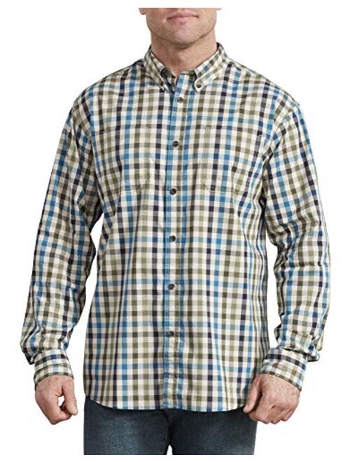 Dickies Men's Long Sleeve Flex Plaid Woven Shirt