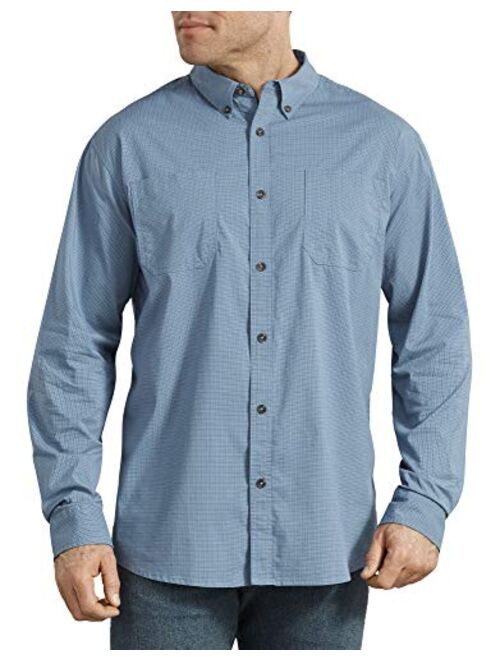 Dickies Men's Long Sleeve Flex Plaid Woven Shirt