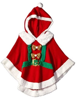 Girls Ugly Chrismas Sweater Poncho