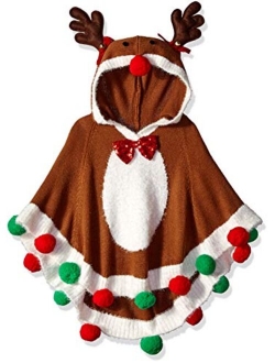 Girls Ugly Chrismas Sweater Poncho