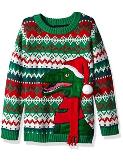 Boy's Dinosaur Fight Xmas Sweater