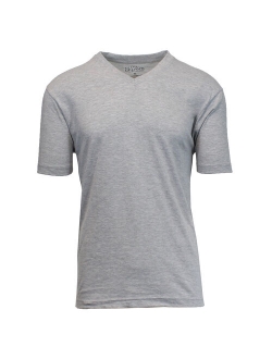 Men's Premium Cotton Blend Short Sleeve V-Neck Tees Upto 6XL