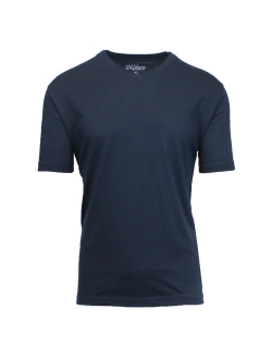 Men's Premium Cotton Blend Short Sleeve V-Neck Tees Upto 6XL