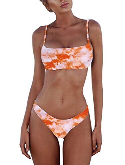 Mae Padded Push up Brazilian Thong Bikini Sets 2021 Swimsuits for Women