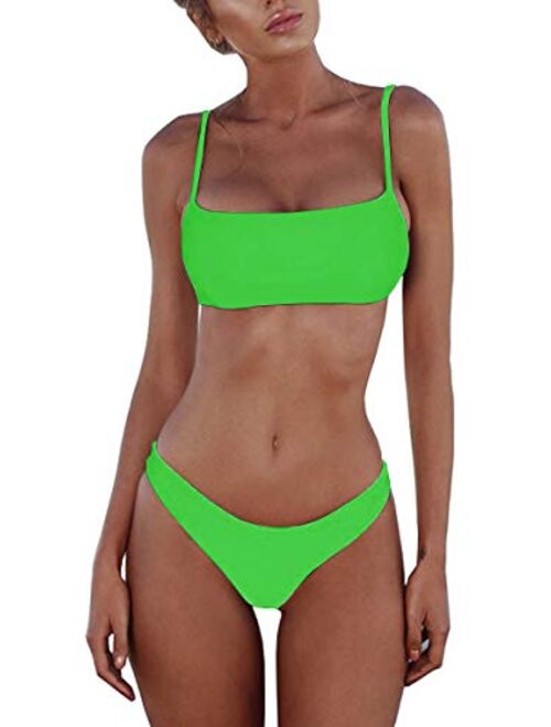 Mae Padded Push up Brazilian Thong Bikini Sets 2021 Swimsuits for Women