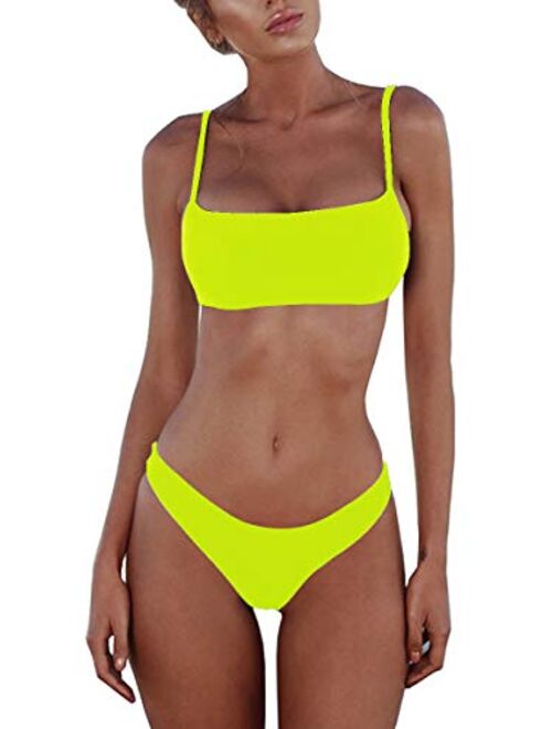 Mae Padded Push up Brazilian Thong Bikini Sets 2021 Swimsuits for Women