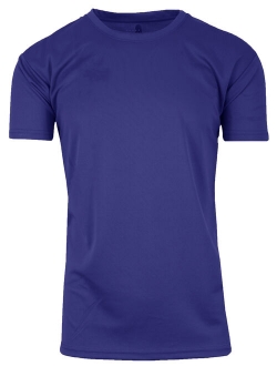 Men's Short Sleeve Moisture-Wicking Quick Dry Performance Crew Neck Tee