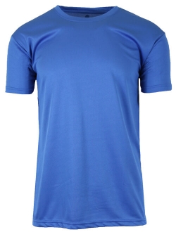 Men's Short Sleeve Moisture-Wicking Quick Dry Performance Crew Neck Tee