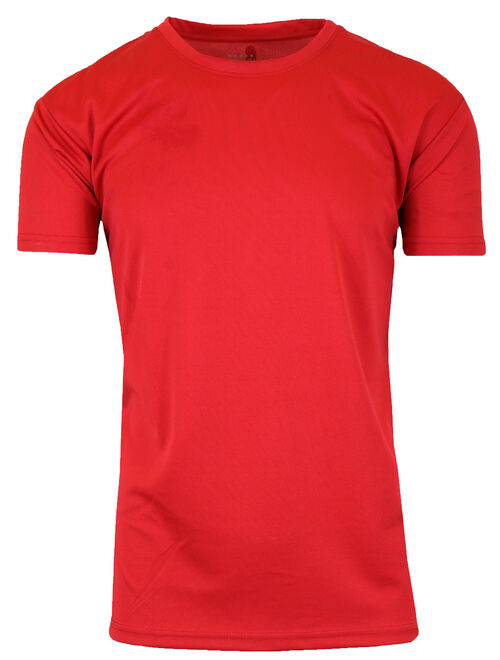 GBH Men's Short Sleeve Moisture-Wicking Quick Dry Performance Crew Neck Tee