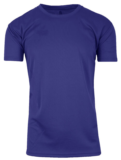 GBH Men's Short Sleeve Moisture-Wicking Quick Dry Performance Crew Neck Tee