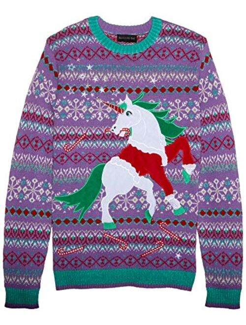 Blizzard Bay Men's Ugly Christmas Unicorn Sweater Light Up