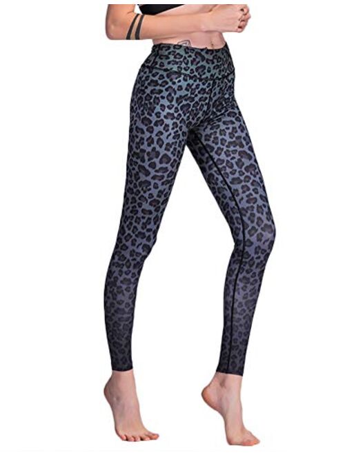 Hioinieiy Women's Printed High Waist Yoga Pants Various Styles Patterned Workout Leggings