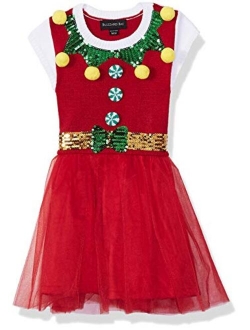 Girls Ugly Chrismas Sweater Dress