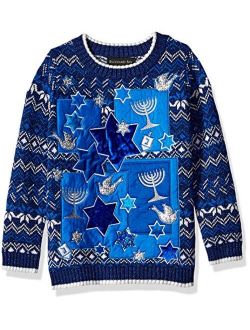 Boys Ugly Chrismas Sweater Stars-Snowman