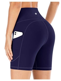 Workout Shorts for Women with Pockets High Waisted Biker Shorts for Women Yoga Shorts Running Shorts