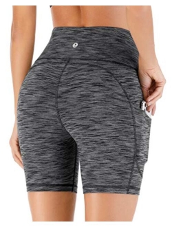 Workout Shorts for Women with Pockets High Waisted Biker Shorts for Women Yoga Shorts Running Shorts