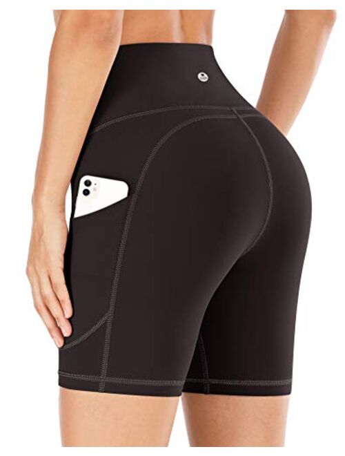 IUGA Workout Shorts for Women with Pockets High Waisted Biker Shorts for Women Yoga Shorts Running Shorts