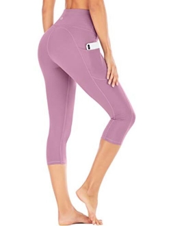 Leggings with Pockets for Women High Waisted Yoga Pants for Women Butt Lifting Workout Leggings for Women with 4 Pockets