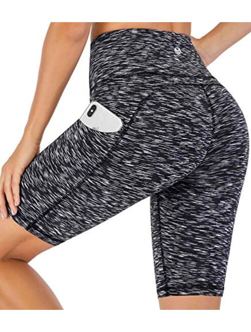 IUGA Workout Shorts for Women with Pockets 8"/5" Biker Shorts for Women High Waisted Yoga Shorts Compression Running Shorts