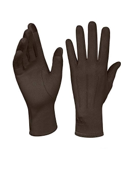 Women Winter Touchscreen Gloves Soft Comfortable Thermal Elastic Stretch Texting Glove for Traveling, Cycling, Running