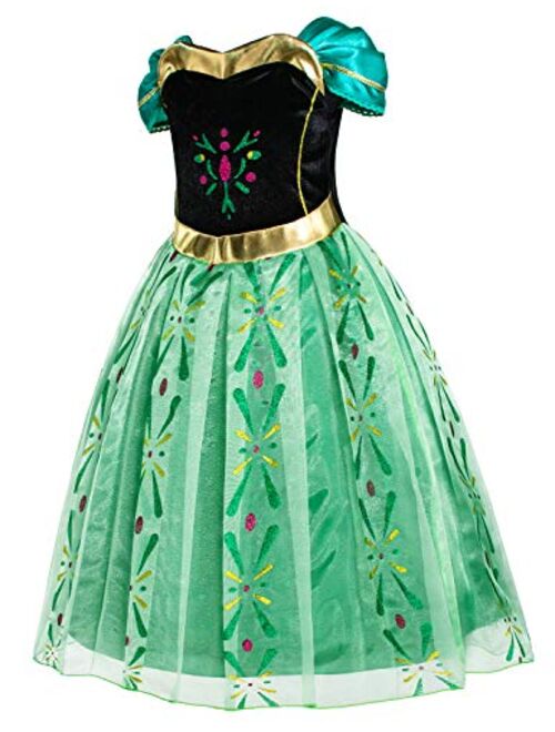 Party Chili Princess Costumes Birthday Dress Up for Little Girls Age 2-11 Years