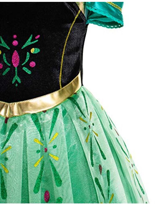 Party Chili Princess Costumes Birthday Dress Up for Little Girls Age 2-11 Years