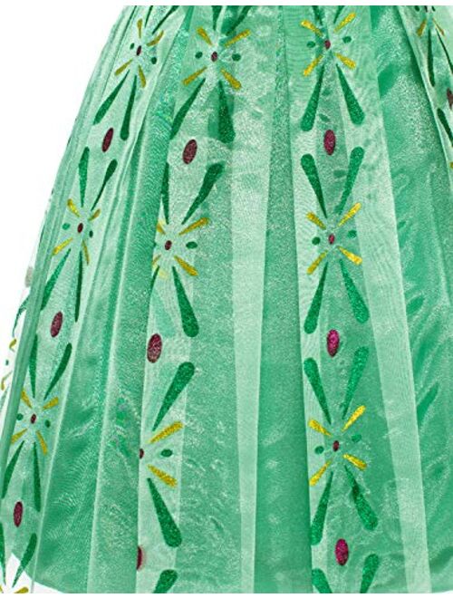 Party Chili Princess Costumes Birthday Dress Up for Little Girls Age 2-11 Years