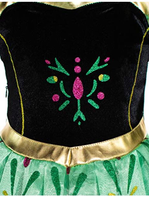 Party Chili Princess Costumes Birthday Dress Up for Little Girls Age 2-11 Years