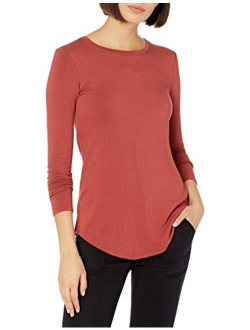 Amazon Brand - Daily Ritual Women's Supersoft Terry Long-Sleeve Shirt with Shirttail Hem