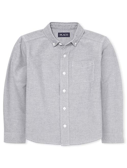 The Children's Place Boys' Uniform Oxford Button Down Shirt