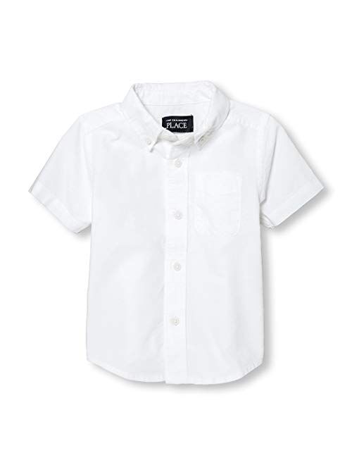 The Children's Place Boys' Baby and Toddler Uniform Oxford Button Down Shirt