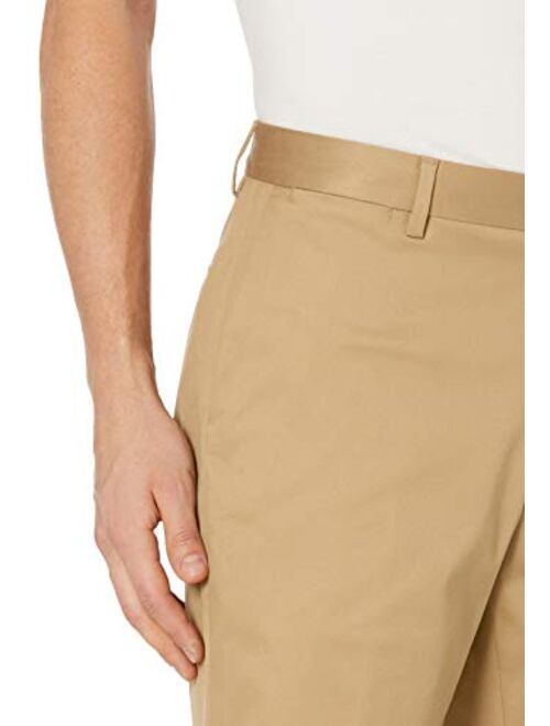 Amazon Brand - Buttoned Down Men's Slim Fit Flat Front 9" Inseam Chino Short, Supima Cotton Non-Iron