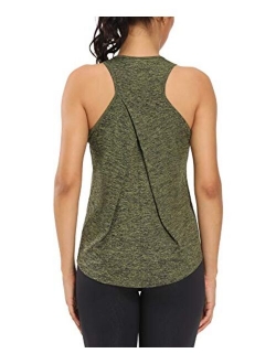 HLXFHB Workout Tank Tops for Women Gym Exercise Athletic Yoga Tops Racerback Sports Shirts