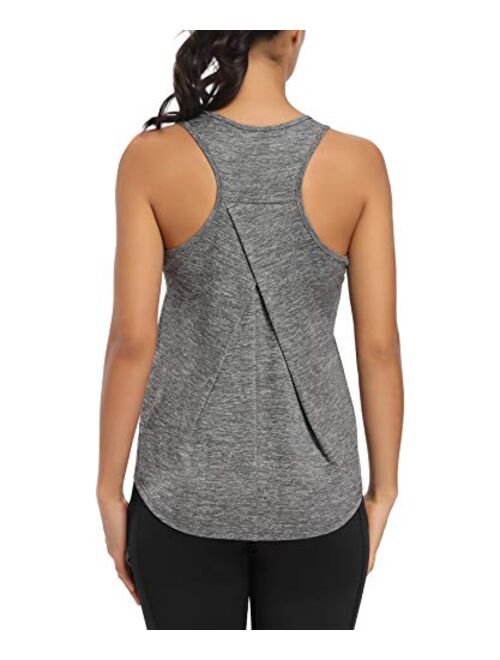 HLXFHB Workout Tank Tops for Women Gym Exercise Athletic Yoga Tops Racerback Sports Shirts