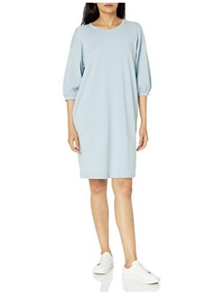 Women's Estelle Puff Sleeve French Terry Sweatshirt Mini Dress