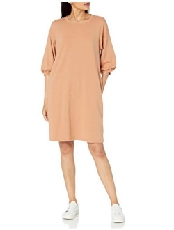 Women's Estelle Puff Sleeve French Terry Sweatshirt Mini Dress