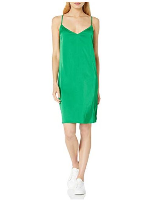 The Drop Women's Darcy Loose Tie-Back Silky Stretch Mini Slip Dress