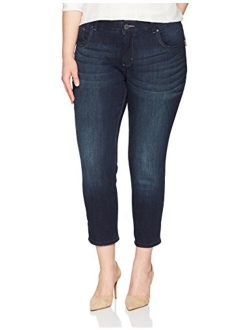 Riders by Lee Indigo Women's Plus Size Modern Collection Skinny Cropped Denim Jean