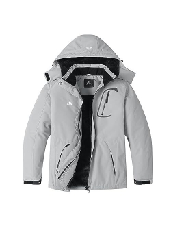 Women's Mountain Waterproof Ski Jacket Windproof Rain Windbreaker Winter Warm Hooded Snow Coat