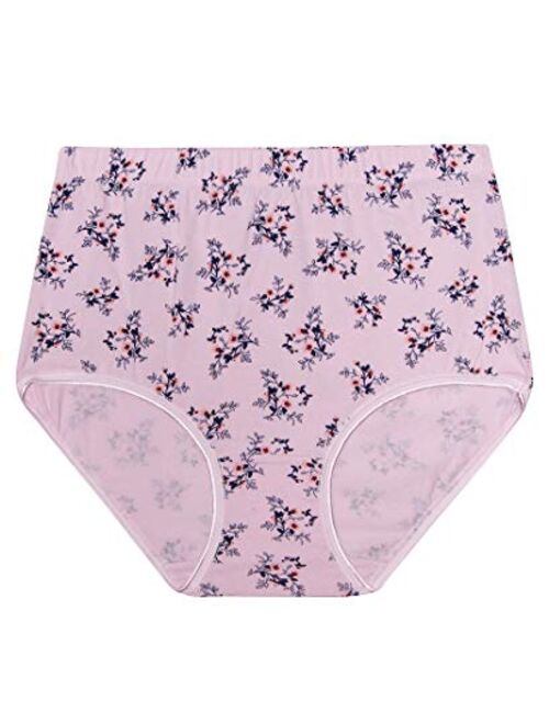 Buy Gloria Vanderbilt Womens High Waisted Underwear Tagless Full Coverage  Cotton Brief Panties for Women online