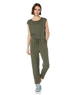 Amazon Brand - Daily Ritual Women's Tencel Short-Sleeve Jumpsuit