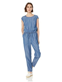 Amazon Brand - Daily Ritual Women's Tencel Short-Sleeve Jumpsuit