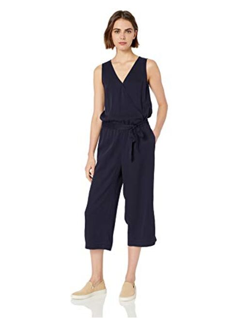 Amazon Brand - Daily Ritual Women's Tencel Sleeveless Wrap Jumpsuit